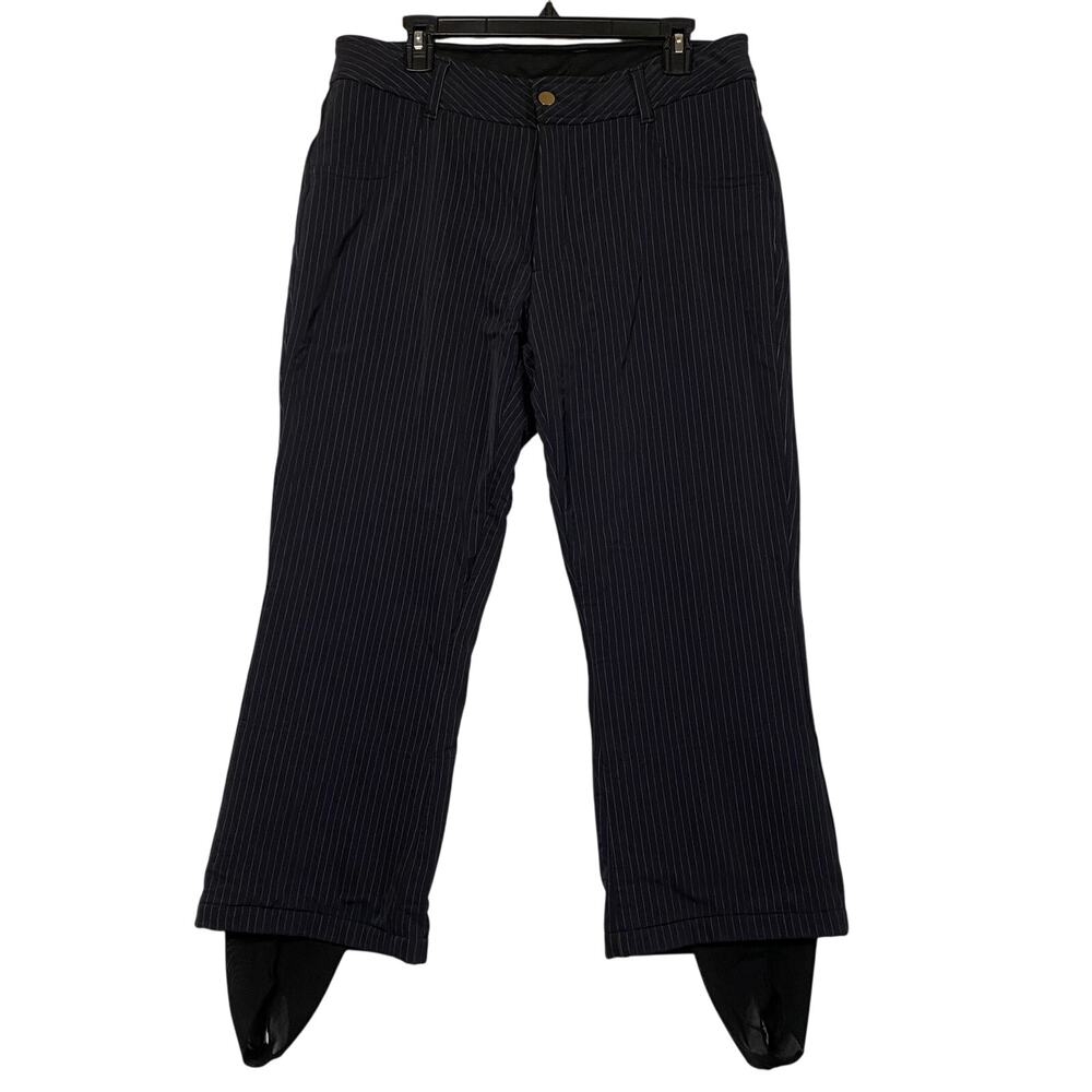 AFRC Schoeller Women's Black Fleece Lined Stirrup Snow Ski Winter Pants Size 14